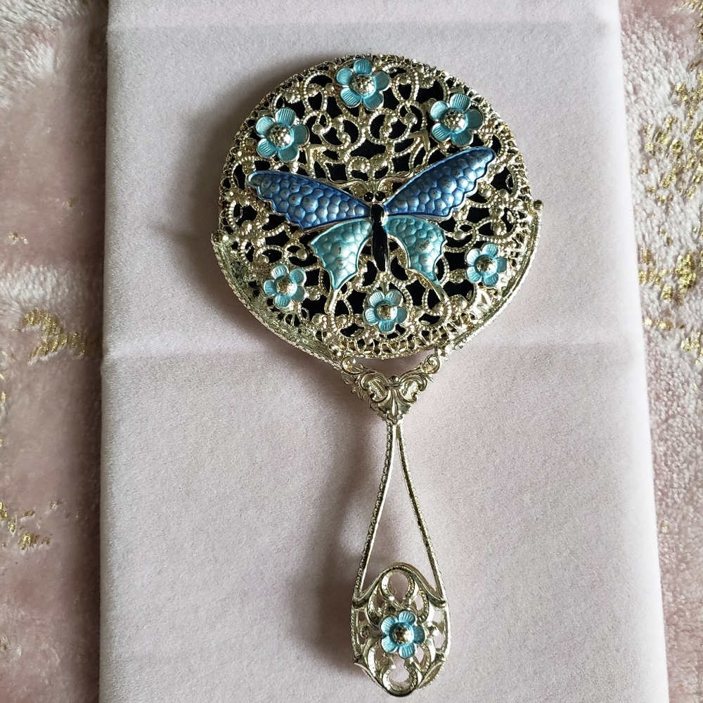VTG MIRROR | Small Butterfly Hand Mirror - Picture 3 of 15